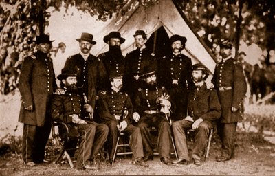 General Jefferson C. Davis and Staff by Mathew B. Brady
